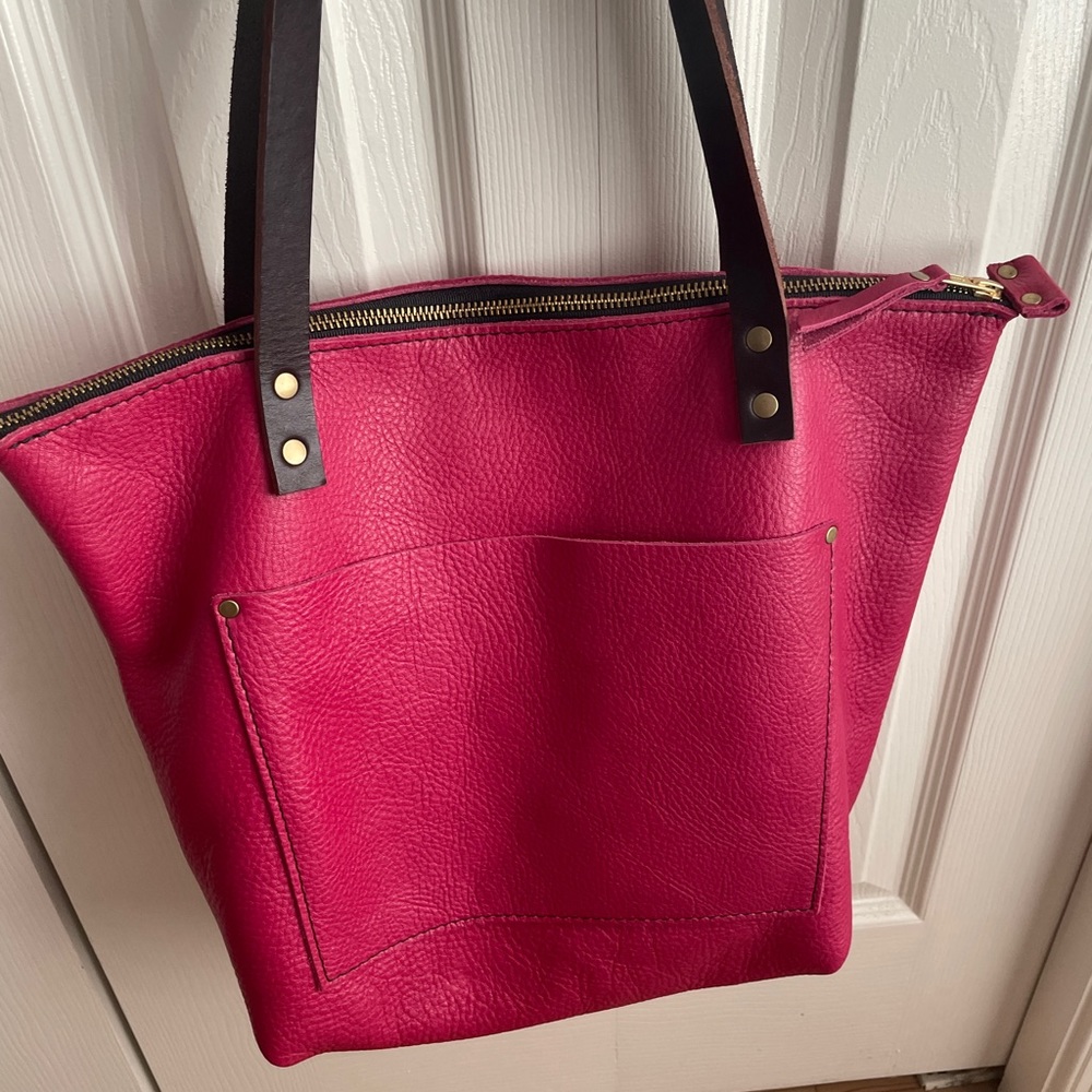 Portland Leather Goods Hibiscus medium tote